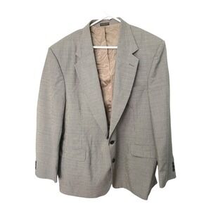 *Andhurst‎ 46R Houndstooth Blazer Sport Coat Business Career Formal Academia